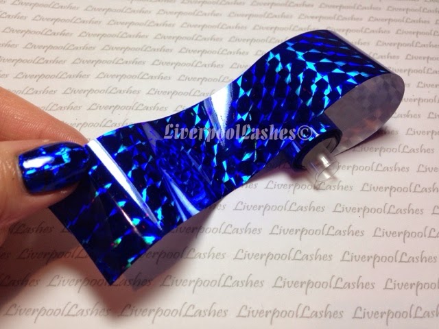 liverpoollashes liverpool lashes jennysellsfoils fabulousfoils gorgeous blue foil nails electric nail art