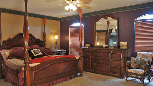 Close-up of master bedroom