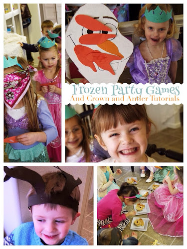 Disney frozen party games, frozen party games, Sven antlers, Elsa crowns, pin the nose on Olaf