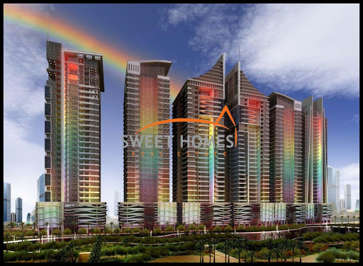 Rainbow towers, 25.396529 55.577184 - United Arab Emirates, Apartment Building, state Ajman