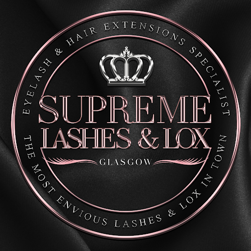 Supreme Lashes & Lox Glasgow logo