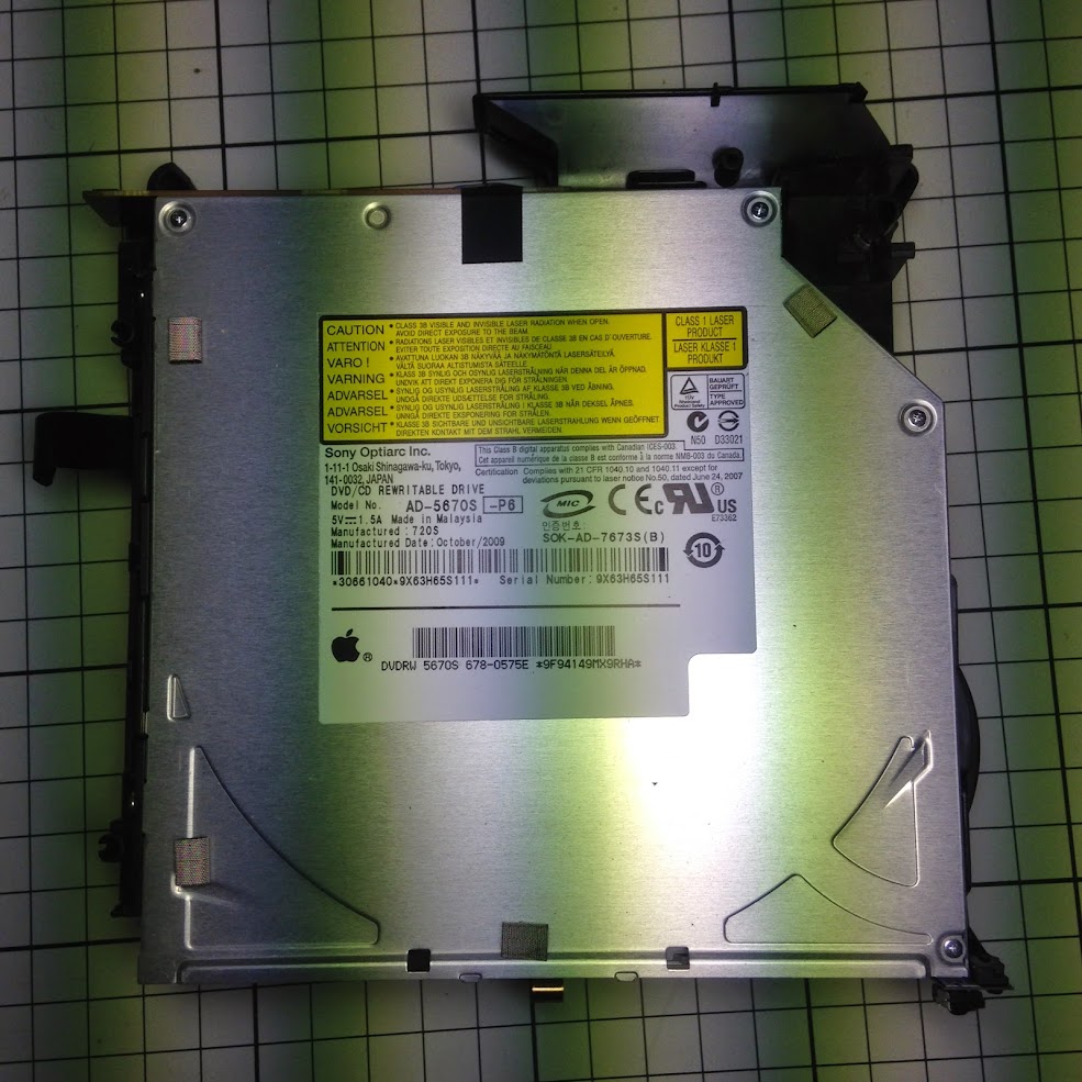 Drive Bay for the DVD and HDD