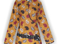 Kemeja Batik Model Baju Batik Atasan Wanita Lengan Panjang Modern