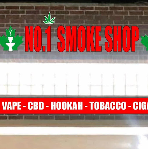 Number one smoke shop (hookaha,vape.cbd.delta8and.10.water pipes.grabba logo