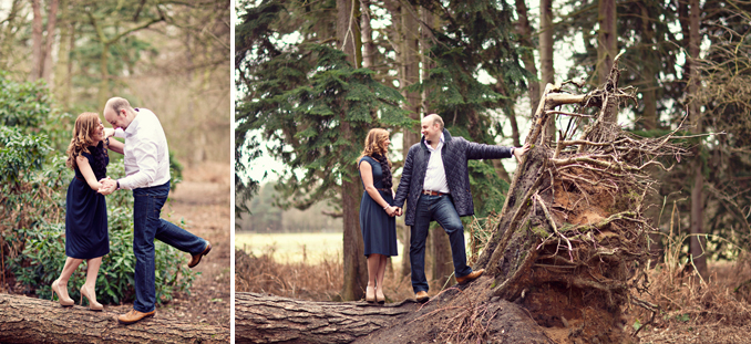 cute forest engagement session by STUDIO 1208