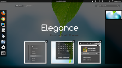 Elegance GNOME Shell theme