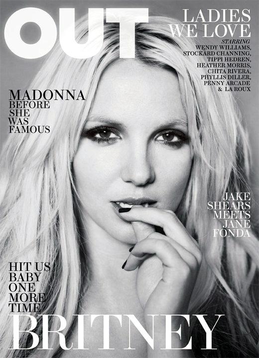The April 2011 of Out magazine britney spears out magazine cover. The April 2011 of Out magazine