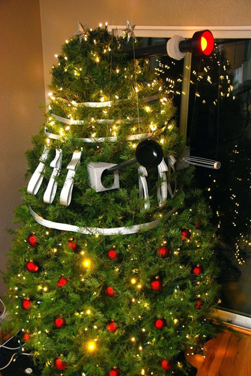 photo of a Dalek Christmas Tree