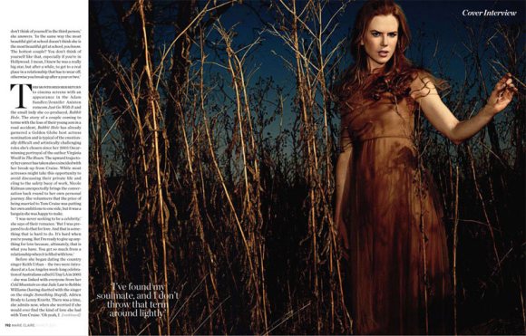 Nicole Kidman for Marie Claire UK March 2011