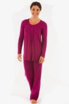 <br />Womens Elegant Pajamas Set (Serenity); Sleek & Luxurious Bamboo Viscose; Texere