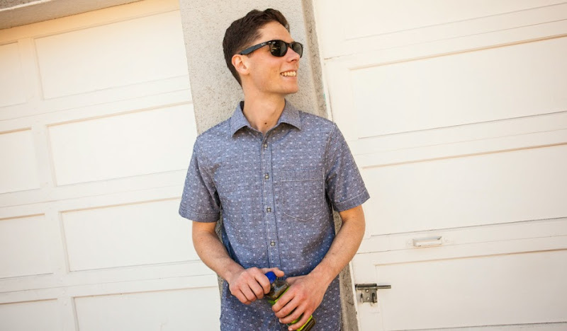 New Charcoal Bawaiian Wedding Shirt