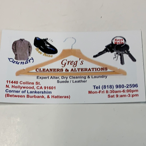 Greg's Cleaners & Alterations logo