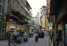 narrow street in Macau
