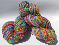 Renee's 12 Color Rainbow on Licorice Twist Worsted/DK - Trim Option & Penny Ship