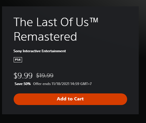 Siêu phẩm game hành động sinh tồn The Last Of Us™ Remastered đang giảm giá tới 50%  2345