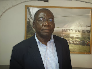 Kankwenda Mbaya Justin, professeur d’université, fondateur et directeur général de l’Institut de recherche scientifique (ICREDES). Ph Radio Okapi (K. Nkute)