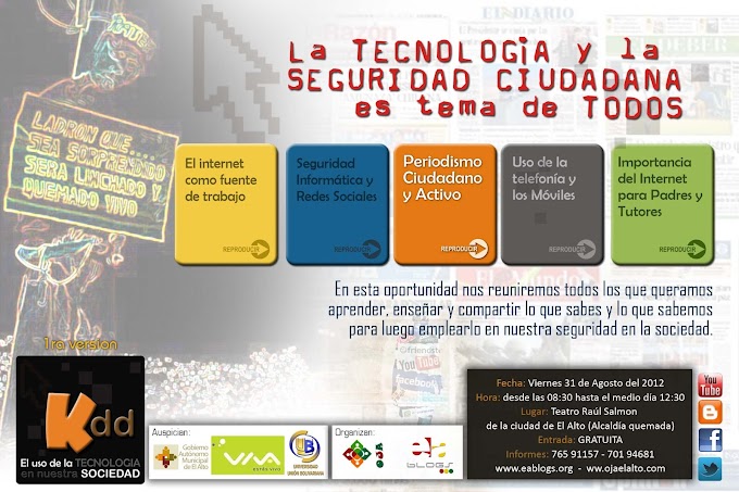 Kdd: Un evento pensado para la seguridad ciudadana (Posters)