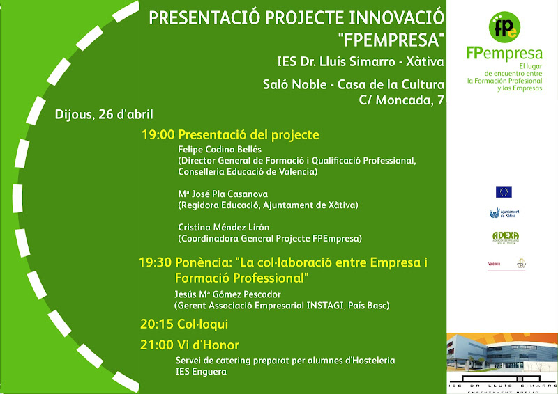 Presentació del projecte “FPEmpresa
