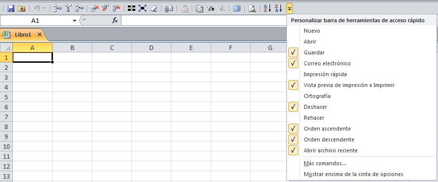 Personalización Excel - 2010 / 2013 / 2016 - Apuntes Excel