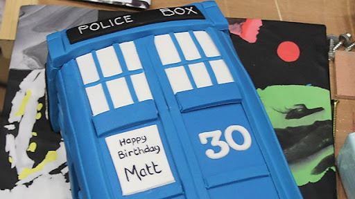 Matt Smith TARDIS Birthday Cake