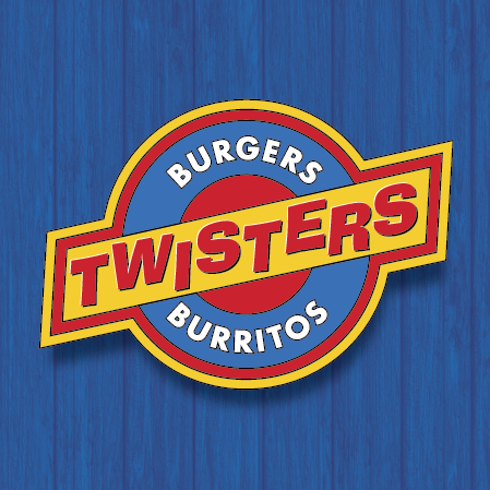 Twisters Burgers and Burritos logo