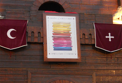 Castell de Festes amb el cartell de Festes 2012