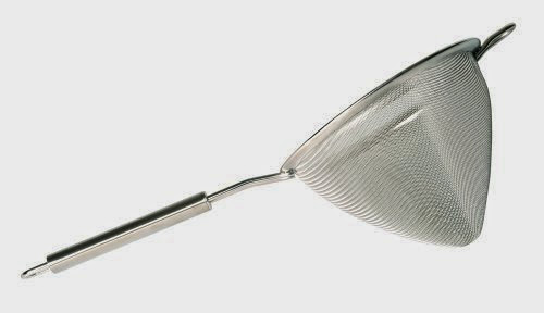  p!zazz 401-0018 Strainer with Stainless Steel Conical Oval Handle, 6-1/4-Inch