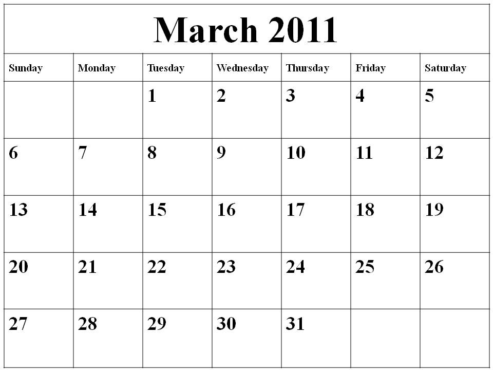 Blank Calendar 2011 March blank august calendar 2011. Blank Calendar 2011 March