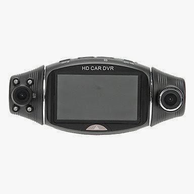  2.7 Inch TFT-LCD Screen Rotating Dual Two Lens Dash Recorder HD Car DVR SC310