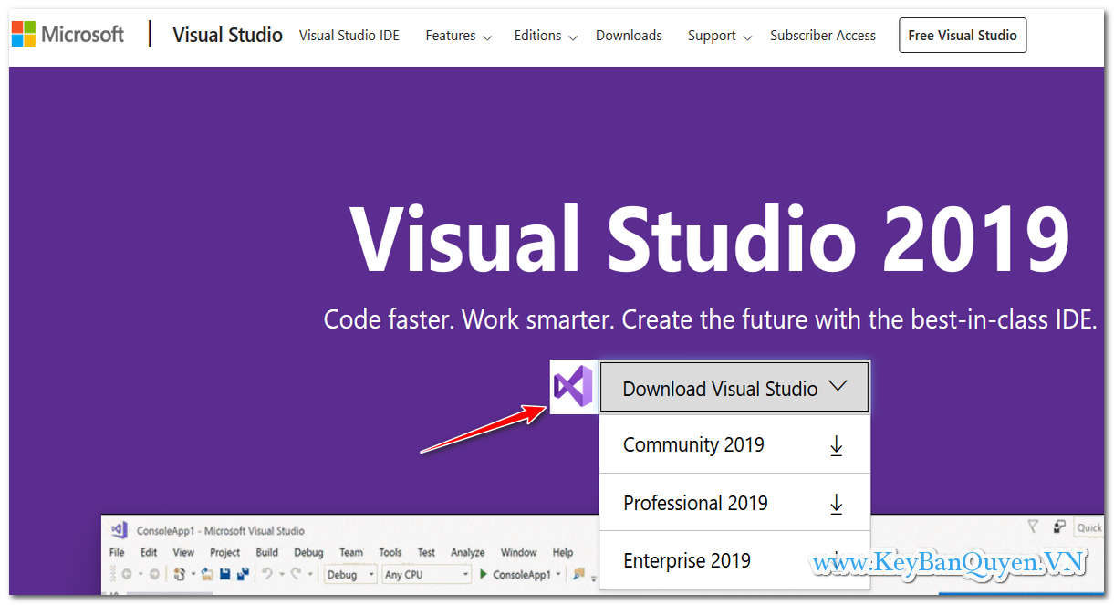 Hướng dẫn tải , cài đặt Visual Studio Pro và Enterprise 2019 Key bản quyền .