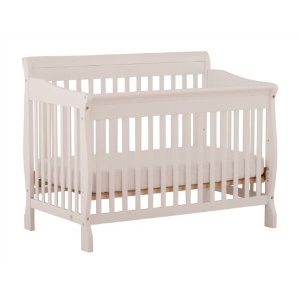  Stork Craft Modena 4 in 1 Fixed Side Convertible Crib