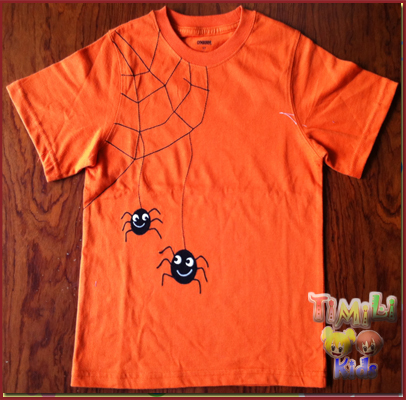 Áo Gymboree bé trai việt nam xuất khẩu, màu cam hình nhện.