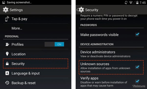 Bảo vệ thiết bị Android của bạn khỏi nguy cơ bị phần mềm mã độc tấn công Unknown_sources.