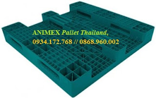 Pallet nhựa mở 3 thanh chặn hàng nặng Pallet nhựa mở 3 thanh chặn hàng nặng