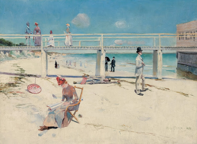 Charles Conder(24 octombrie 1868 – 9 februarie 1909), pictor australian | G  a b i, My heart to your heart