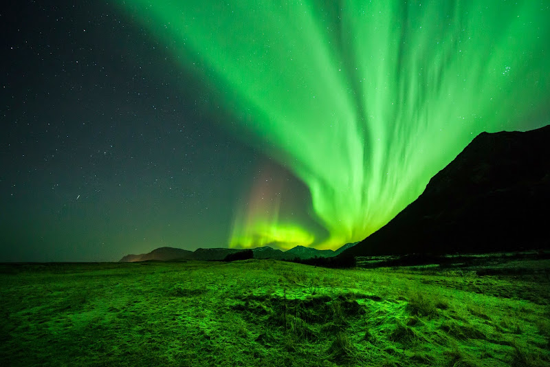 Arctic light: Aurora Borealis at Vesterålen, northern Norway. Photographer Benny Høynes