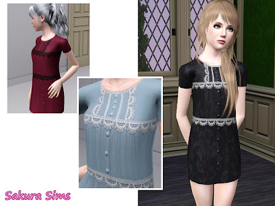одежда - The Sims 3: Одежда для подростков девушек. - Страница 7 FT-nightwear01-02