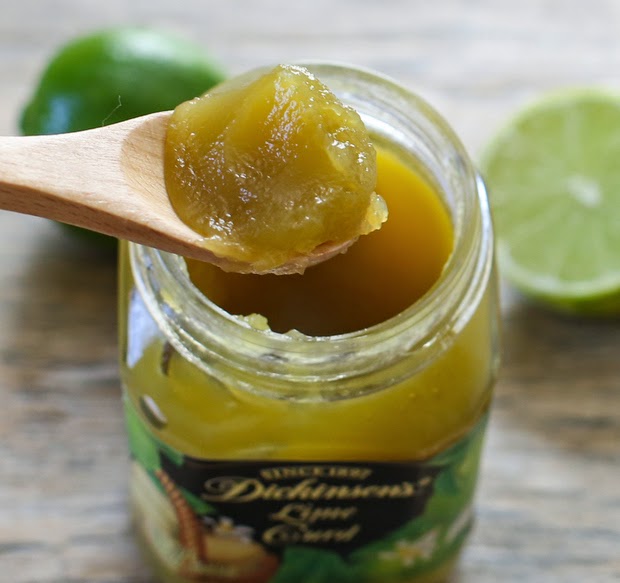 close-up photo of a spoonful of lime curd