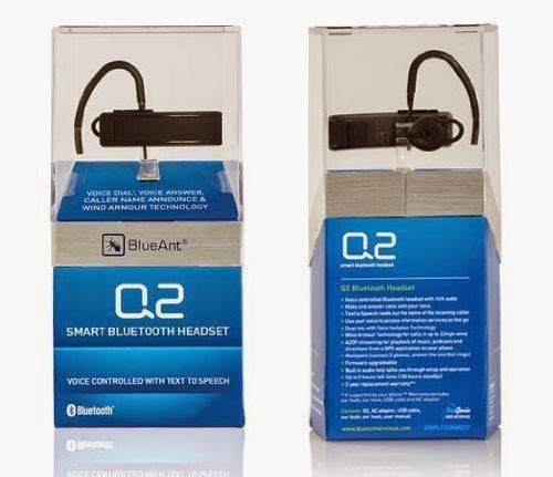  BlueAnt Q2 Voice Controlled Bluetooth Headset (Black)