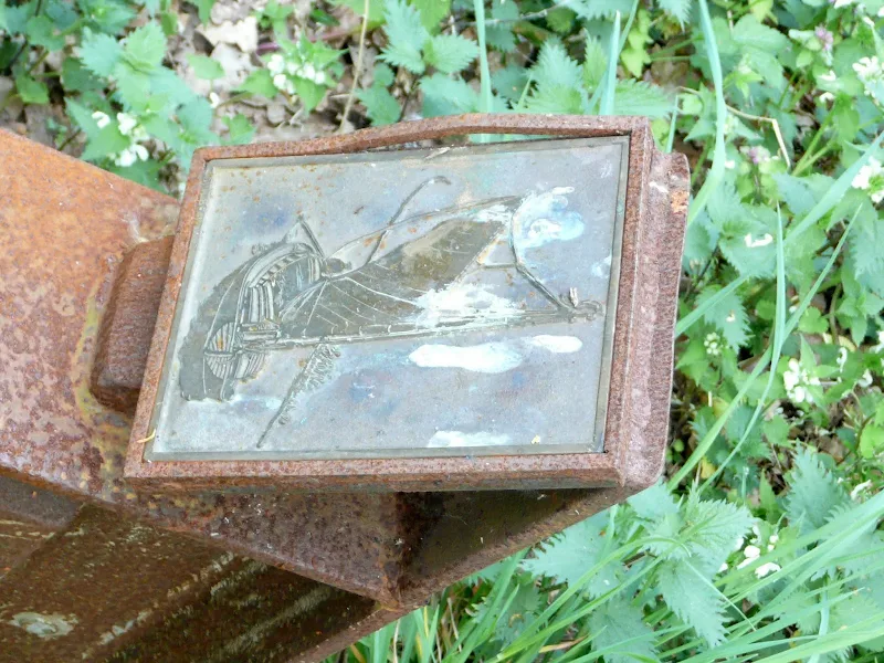 A wherry of a rubbing plaque