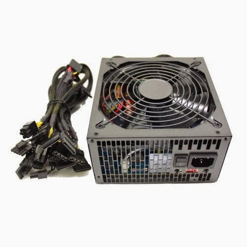 KENTEK 875 Watt 875W 120mm Fan Modular ATX Power Supply 12V 2.3 EPS12V 2.92 PCI-express SLI ready SATA 20/24 PIN Intel AMD by KENTEK
