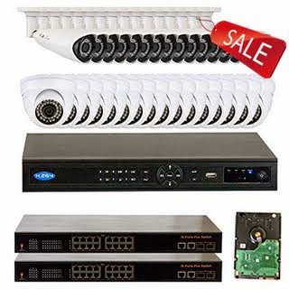 Professional 32 Channel NVR with 32 x HD-IP Camera. 1/3" Aptina 1.3 Megapixel CMOS Sensor. 3.6mm Megapixel Lens with IR-CUT, with POE. 1080P HD Preview, ONVIF agreement, max 5 megapixels IP camera, 16 CH simultaneous playback, Built-P2P service. Support Iphone, Windows Moble, Symbian, Android, ...