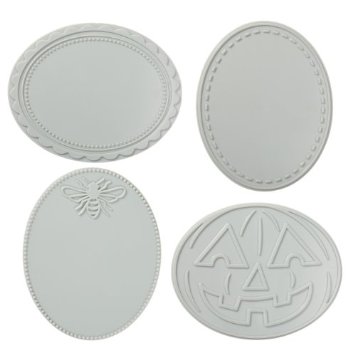  Fiskars 100900-1001 Oval Design Plate Expansion Pack, Medium, 4-Pack