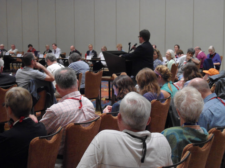 The Rev. Jason Haddox speaking at General Convention 