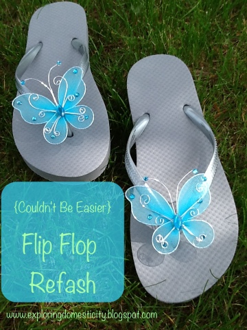 Couldn't Be Easier Flip Flop Refash ⋆ Exploring Domesticity