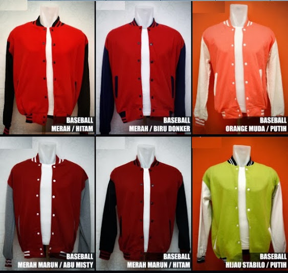 JAKET BASEBALL KAOS POLOS MALANG