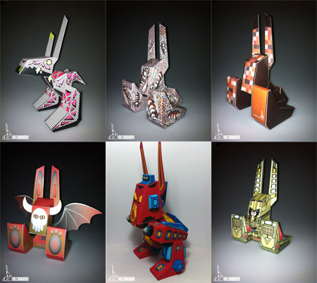 MechaBunny Paper Toy Mecha 6.4