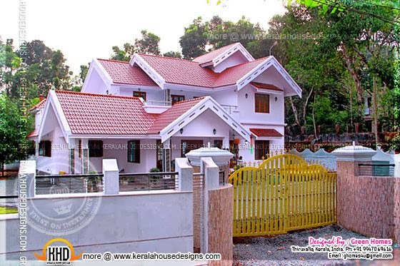 Completed house in Kerala