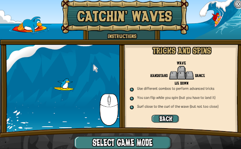 Club Penguin Game Guides: Catchin' Waves