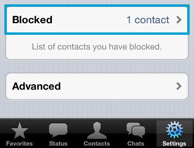 Block a Contact Option
